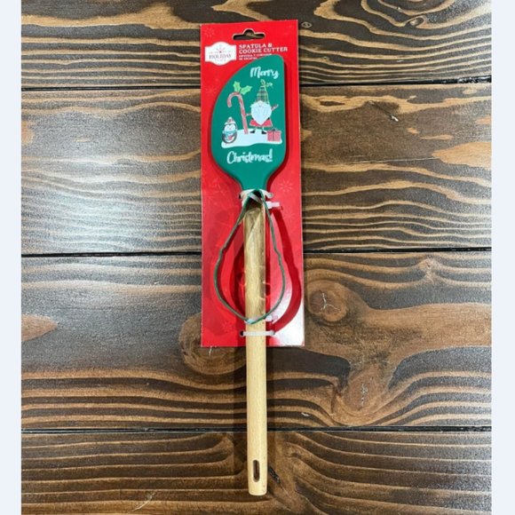 5/$20 NEW 2Pc Gnome Christmas Spatula & Cookie Cutter Set - Picture 1 of 3